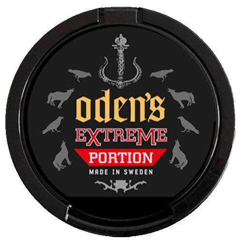 Odens Original Extreme Portion Snus, extra strong nicotine, classic spicy tobacco flavor, moist portion for fast release