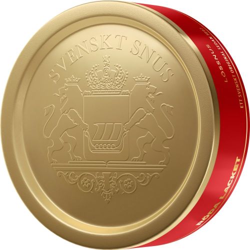 Röda Lacket Loose Snus, 8mg nicotine, classic Swedish snus with dark tobacco and notes of dried fruit and herbs.
