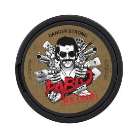 Pablo Ice Cold nicotine pouches, extra strong 30 mg/g, icy mint flavor, slim all-white dry portion for discreet and long-lasting kick
