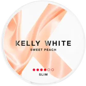 SWEET PEACH STRONG nicotine pouches with rich sweet peach flavor