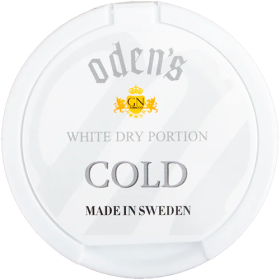 Oden's Cold White Dry Portion – refreshing mint tobacco snus