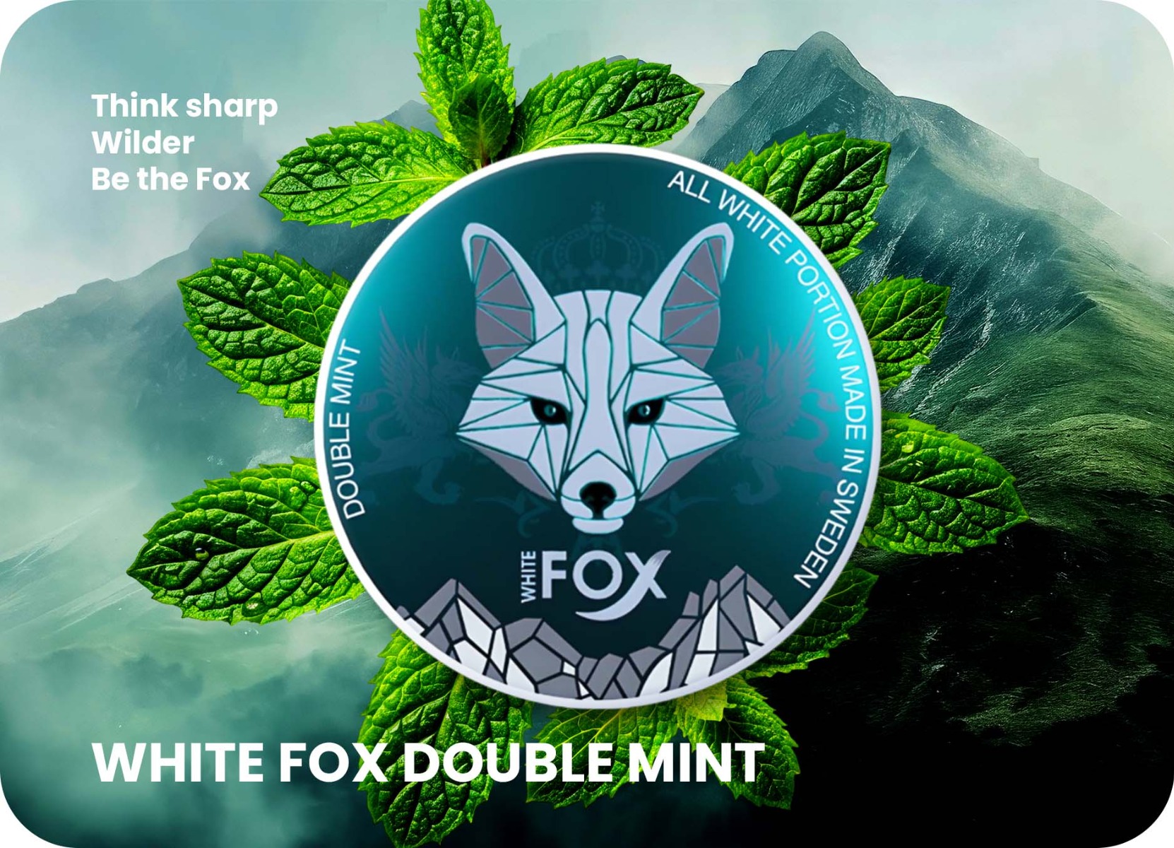 White Fox Double Mint nicotine pouches